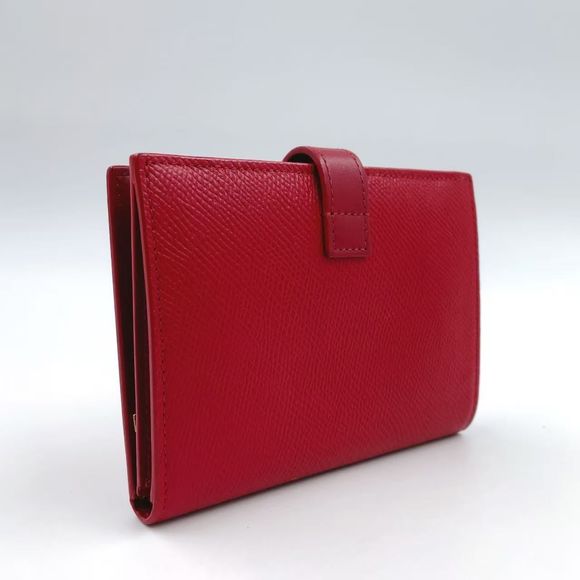 Celine Medium Strap Wallet Leather Red Gold - Picture 2 of 14